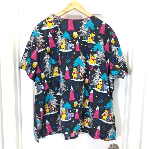 SOLD Winnie The Pooh and Friends Winter Scrubs - Picture 5 of 5